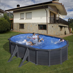 Ovaalne karkassiga bassein Gre Granada koos liivafiltriga, 610x375x132 cm цена и информация | Бассейны | hansapost.ee