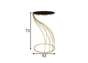 Abilaud Glam 73, must/kuldne price and information | Coffee tables | hansapost.ee