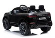 Kahekohaline laste elektriauto Lean Range Rover Evoque, mustaks värvitud цена и информация | Laste elektriautod | hansapost.ee