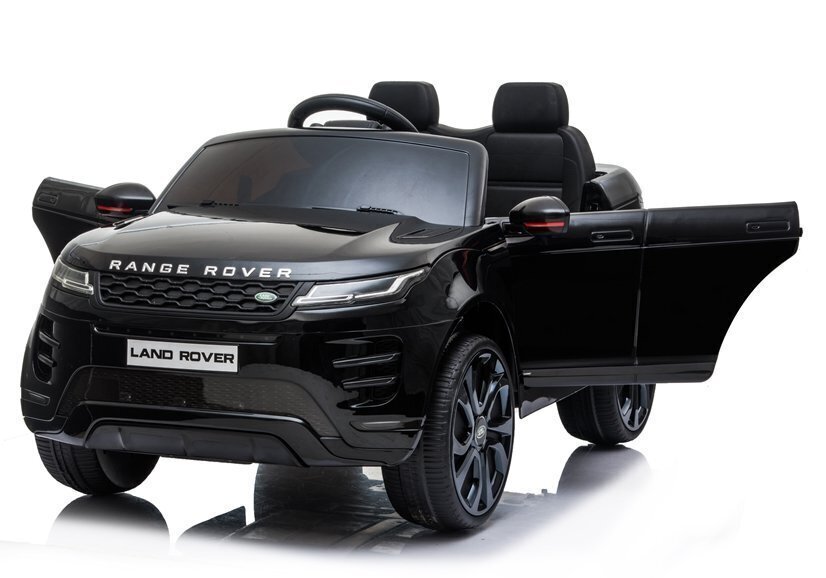 Kahekohaline laste elektriauto Lean Range Rover Evoque, mustaks värvitud цена и информация | Laste elektriautod | hansapost.ee