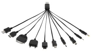 Universaalne USB laadimisjuhe - kaabel GSM (10 tüüpi) M-Life hind ja info | M-Life Mobiiltelefonid, fotokaamerad, nutiseadmed | hansapost.ee