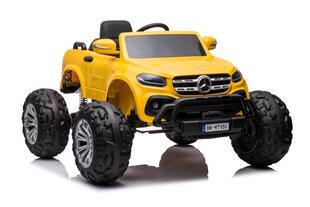 Одноместный детский электромобиль Mercedes DK-MT950 4x4, желтый цена и информация | Электромобили для детей | hansapost.ee