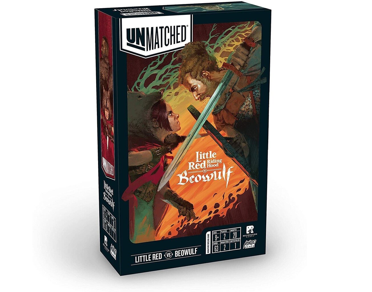 Lauamäng Unmatched: Little Red Riding Hood vs. Beowulf, EN hind ja info | Lauamängud ja mõistatused perele | hansapost.ee