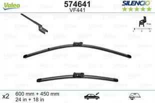 Kojameeste komplekt Valeo Silencio VF441 600/450mm ALFA ROMEO, FIAT, HYUNDAI, KIA, LANCIA, PEUGEOT, SKODA, VW hind ja info | Kojamehed | hansapost.ee