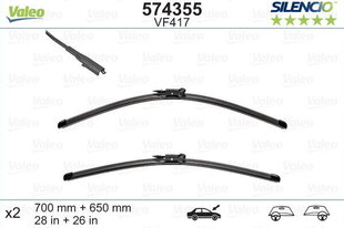 Valeo Silencio VF417 700/650mm klaasipuhastajate kompl. MERCEDES-BENZ, PEUGEOT 307 price and information | Wipers | hansapost.ee