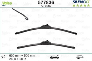 Kojameeste komplekt Valeo Silencio VF836 600/500mm BMW, LAND ROVER price and information | Wipers | hansapost.ee