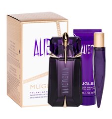 Komplekt naistele Thierry Mugler Alien: parfüümvesi EDP 60 ml + ihupiim 50 ml + reisi parfüümvesi miniatuurne EDP 10 ml hind ja info | Parfüümid naistele | hansapost.ee