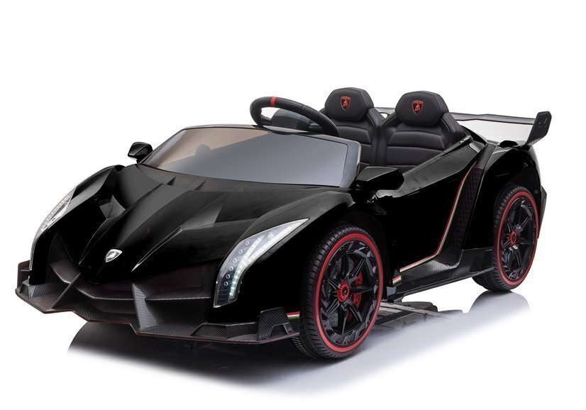 Kahekohaline elektriauto lastele Lamborghini Veneno, must hind ja info | Laste elektriautod | hansapost.ee