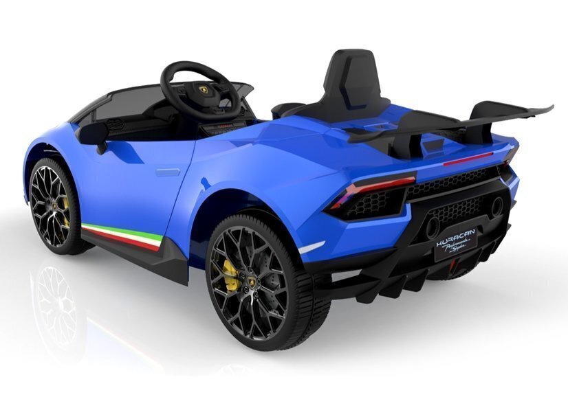 Ühekohaline elektriauto lastele Lamborghini Huracan, sinine цена и информация | Laste elektriautod | hansapost.ee