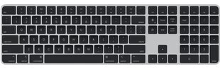 Magic Keyboard with Touch ID and Numeric Keypad for Mac models with Apple silicon - Black Keys - Russian - MMMR3RS/A hind ja info | Apple Heli- ja videoseadmed, klaviatuurid ja hiired | hansapost.ee
