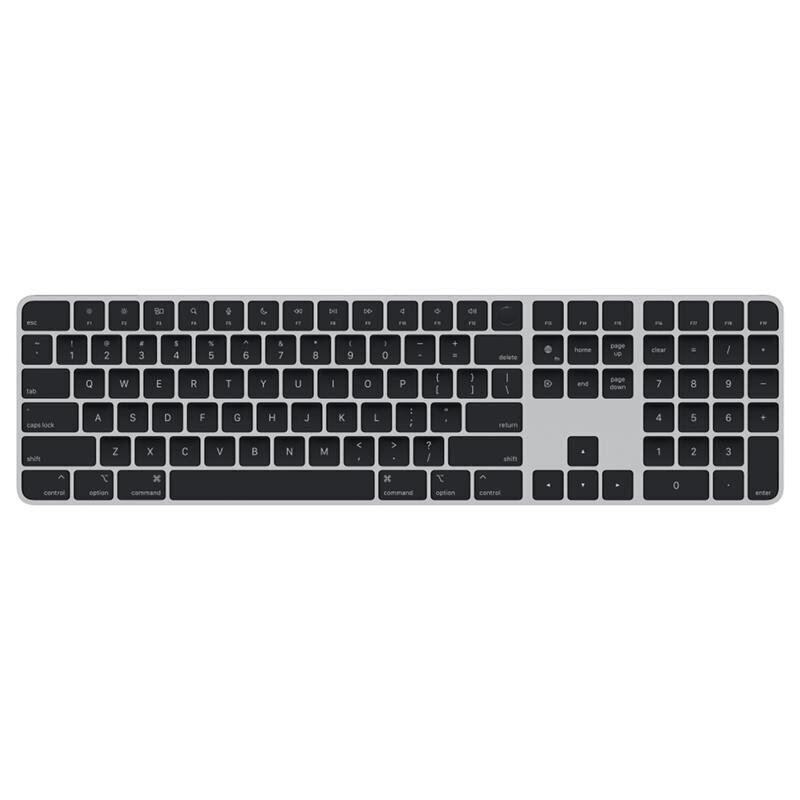 Magic Keyboard with Touch ID and Numeric Keypad for Mac models with Apple silicon - Black Keys - Swedish - MMMR3S/A цена и информация | Klaviatuurid | hansapost.ee