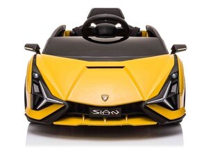 Ühekohaline laste elektriauto Lamborghini Sian, kollane hind ja info | Laste elektriautod | hansapost.ee