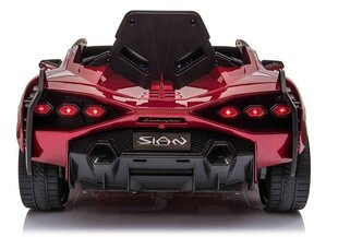 Одноместный детский электромобиль Lamborghini Sian, красный блестящий цена и информация | Электромобили для детей | hansapost.ee