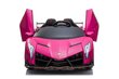 Kahekordne elektriauto lastele Lamborghini Veneno, roosa цена и информация | Laste elektriautod | hansapost.ee