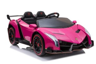 Kahekordne elektriauto lastele Lamborghini Veneno, roosa hind ja info | Laste elektriautod | hansapost.ee