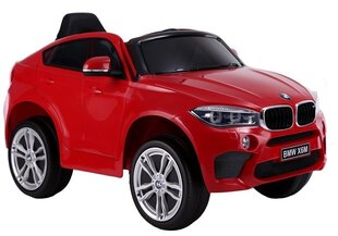 Одноместный электромобиль для детей BMW X6, красный цена и информация | Электромобили для детей | hansapost.ee