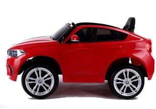 Одноместный электромобиль для детей BMW X6, красный цена и информация | Электромобили для детей | hansapost.ee