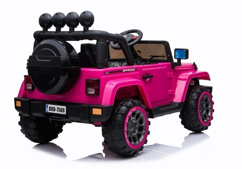 Ühekohaline elektriauto lastele Jeep BRD-7588, roosa hind ja info | Laste elektriautod | hansapost.ee