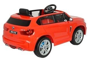 Одноместный электромобиль для детей BMW X5 M, красный цена и информация | Электромобили для детей | hansapost.ee