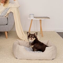 Лежак для собак Palermo, бежевый, 80 x 60 cм цена и информация | Лежаки, домики | hansapost.ee