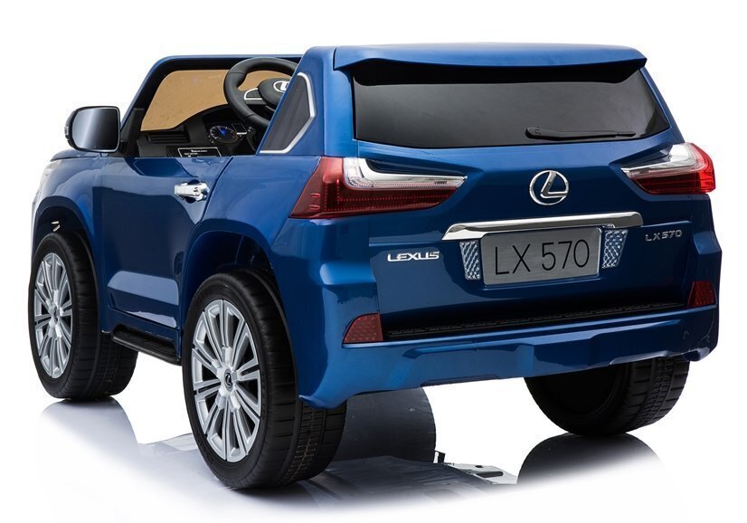 Kahekohaline laste elektriauto Lexus DK-LX570, sinine läikiv hind ja info | Laste elektriautod | hansapost.ee