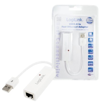 Adapter LogiLink USB 2.0->Ethernet hind ja info | USB adapterid ja jagajad | hansapost.ee