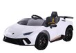 Ühekohaline elektriauto lastele Lamborghini Huracan, valge hind ja info | Laste elektriautod | hansapost.ee