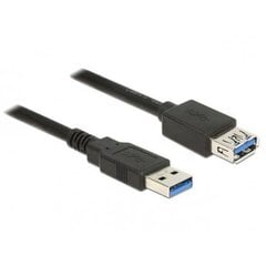 Delock Extension cable USB 3.0 Type-A male > USB 3.0 Type-A female 0.5m black цена и информация | Кабели и провода | hansapost.ee