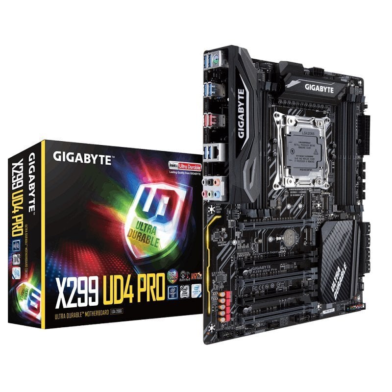 GIGABYTE X299 UD4 PRO цена и информация | Emaplaadid | hansapost.ee