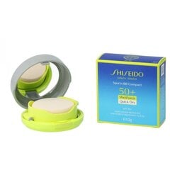 Kompaktpuuder Shiseido Sun Sports BB SPF50+, 12 g, Medium hind ja info | Jumestuskreemid ja puudrid | hansapost.ee
