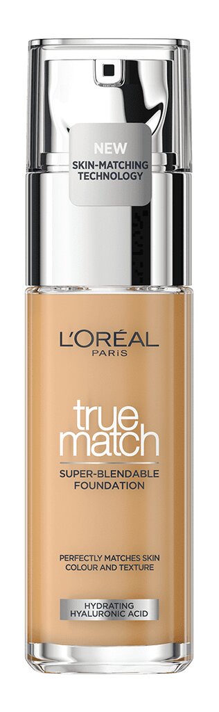 Jumestuskreem L'Oreal Paris True Match Super Blendable 30 ml, 7D7W Golden Amber hind ja info | Jumestuskreemid ja puudrid | hansapost.ee