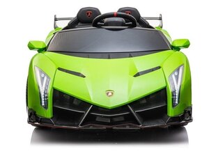 Двухместный электромобиль для детей Lamborghini Veneno, зеленый цена и информация | Электромобили для детей | hansapost.ee