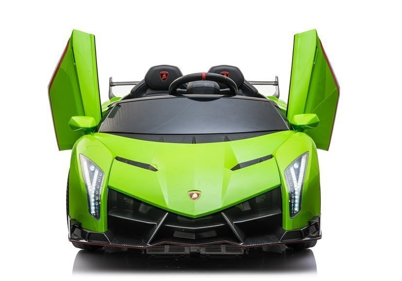 Kahekohaline elektriauto lastele Lamborghini Veneno, roheline цена и информация | Laste elektriautod | hansapost.ee