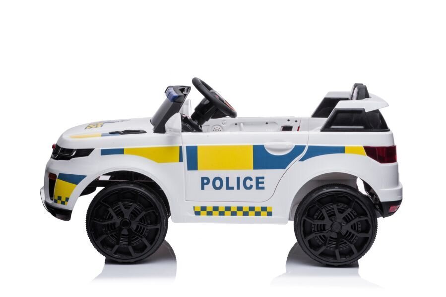 Ühekohaline politsei elektriauto BBH-021, valge hind ja info | Laste elektriautod | hansapost.ee