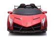 Kahekohaline elektriauto lastele Lamborghini Veneno, punane цена и информация | Laste elektriautod | hansapost.ee