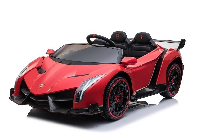 Kahekohaline elektriauto lastele Lamborghini Veneno, punane hind ja info | Laste elektriautod | hansapost.ee