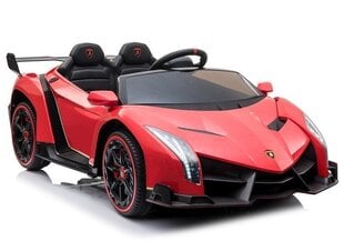Kahekohaline elektriauto lastele Lamborghini Veneno, punane hind ja info | Laste elektriautod | hansapost.ee