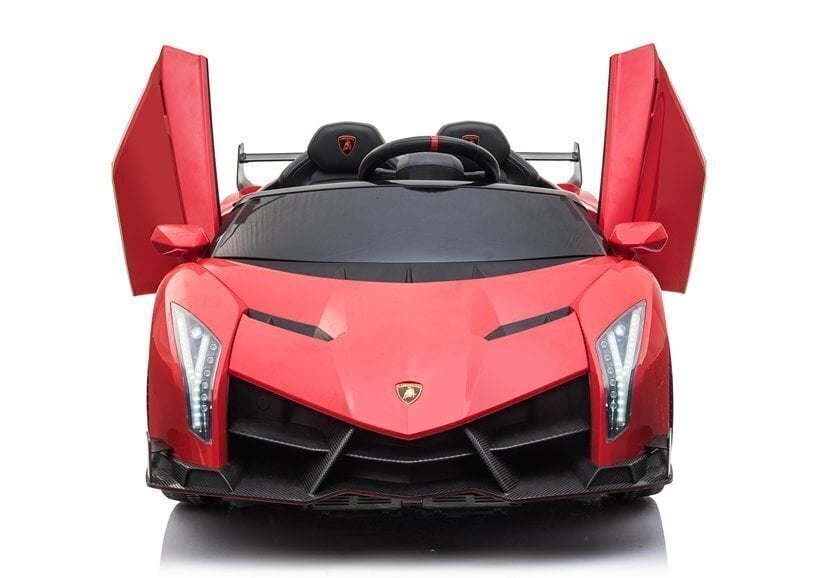 Kahekohaline elektriauto lastele Lamborghini Veneno, punane hind ja info | Laste elektriautod | hansapost.ee
