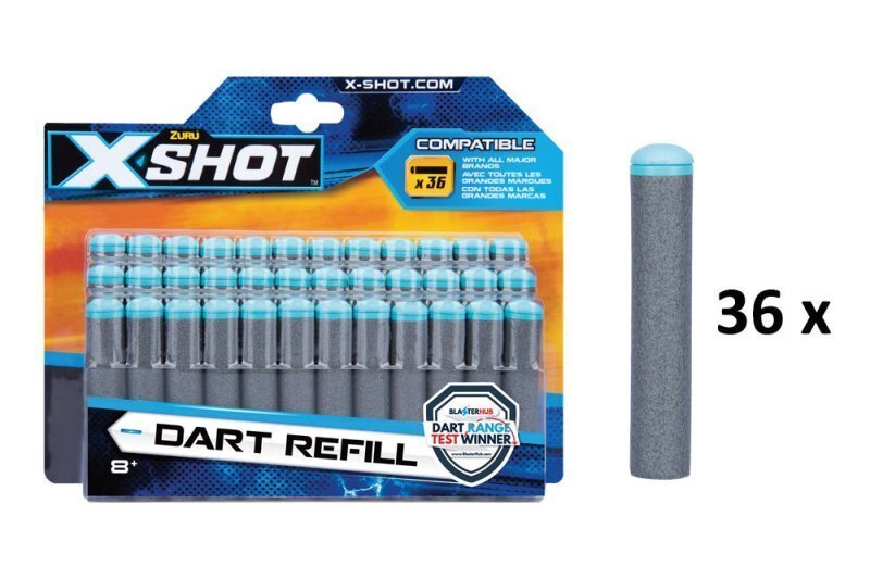 Padrunid Xshot Dart Refill, 36 tk, 3618 hind ja info | Mänguasjad poistele | hansapost.ee