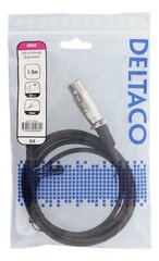 Deltaco XLR-2000, XLR/Aux 3.5 мм, 1.5 м цена и информация | Кабели и провода | hansapost.ee