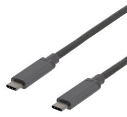 Deltaco USBC-1362, USB-C, 1 m цена и информация | Кабели и провода | hansapost.ee