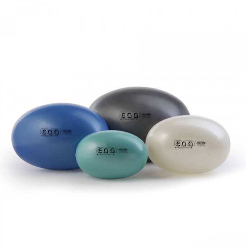 Füsioteraapia pall Pezzi Original Eggball Maxafe, 45x65 cm, must цена и информация | Võimlemispallid | hansapost.ee