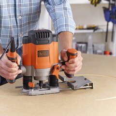 Фреза Black&Decker 1200W, 6 насадок цена и информация | Фрезы | hansapost.ee