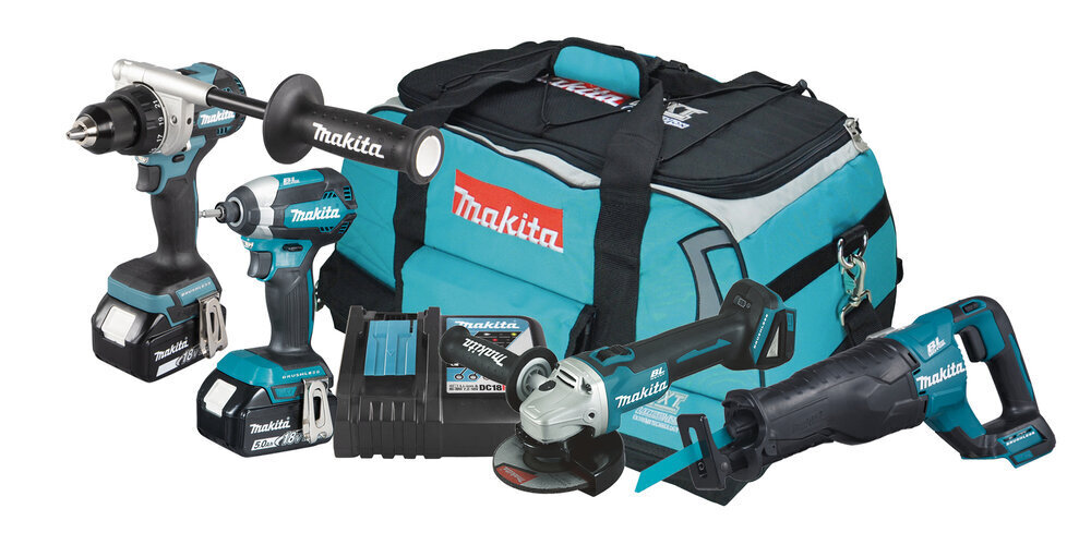 Combokit LXT® DLX4157TX1 Makita цена и информация | Akutrellid, puurid ja kruvikeerajad | hansapost.ee