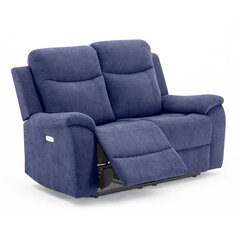 Двухместный диван Recliner Home4You Milo, 155x96xH103 см, синий цена и информация | Кресла | hansapost.ee