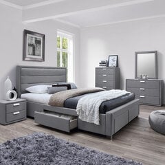 Кровать Caren, 160x200 см, серая цена и информация | Кровати | hansapost.ee