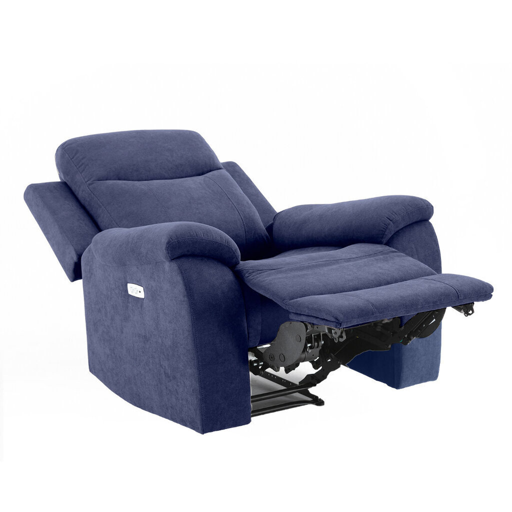 Tugitool MILO 97x69xH103cm, elektriline recliner, sinine hind ja info | Tugitoolid | hansapost.ee