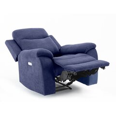 Кресло Recliner Home4You Milo, синее цена и информация | Кресла для отдыха | hansapost.ee