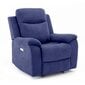 Tugitool MILO 97x69xH103cm, elektriline recliner, sinine hind ja info | Tugitoolid | hansapost.ee