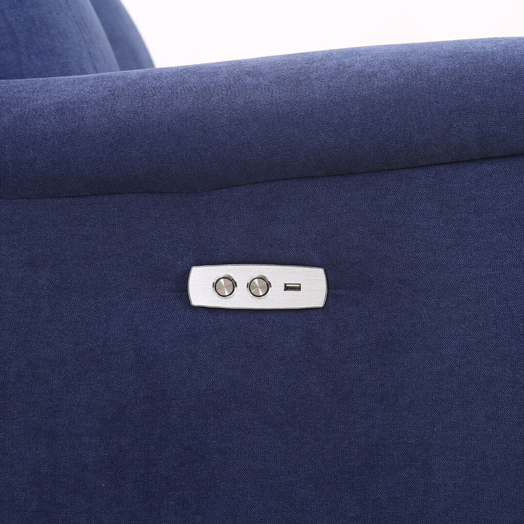 Tugitool MILO 97x69xH103cm, elektriline recliner, sinine hind ja info | Tugitoolid | hansapost.ee